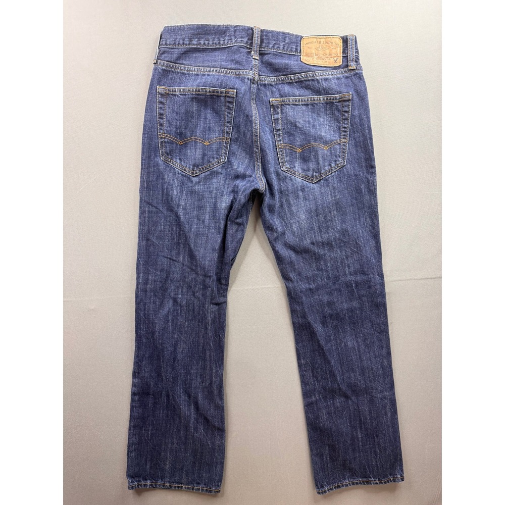 American Eagle Original Boot Jeans Mens Blue Dark Wash Denim 28x30